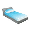 thumbnail image 2 of Ambesonne Abstract Fitted Sheet & Pillow Sham Set, Star Vibrant Celestial, Twin, Sky Blue White, 2 of 2