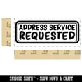 thumbnail image 2 of Address Service Requested Mail Self-Inking Rubber Stamp Ink Stamper for Business Office - Black Ink - Small 1-1/2 Inch, 2 of 7