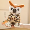 thumbnail image 2 of Búho de peluche de imitación, lindo pájaro estrigiforme, peluche de animal, muñeco suave para niños, regalo de cumpleaños, 2 of 6
