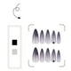 thumbnail image 5 of Almond Press on Nail Rhinestones Fake Nail Stick on Nail in 12 Sizes,24Pcs French Nail Tip, 5 of 5