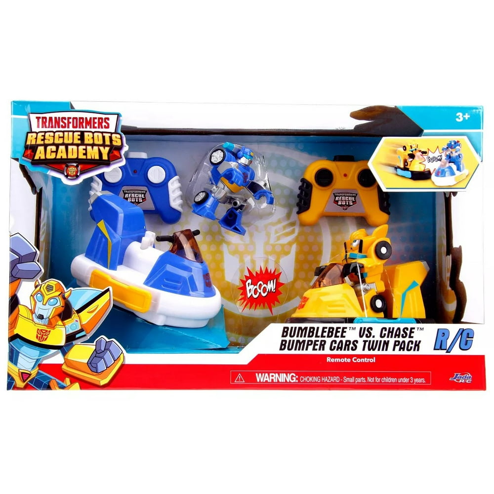 Transformers Rescue Bots Academy Bumblebee vs. Chase Bumper Cars R/C