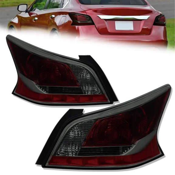 MOSTPLUS 2PCS Smoked Tail Light Brake Lamp for 2013-2015 Nissan Altima 4-Door Sedan
