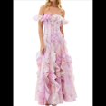 thumbnail image 3 of Vestidos Largos de Verano para Mujer, con Hombros Descubiertos, Florales, con Volantes, para Playa, Estilo Bohemio, para Invitada de Boda Rosa XL, 3 of 10