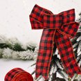 thumbnail image 3 of keepw 1/2/3 5pcs Ribbon Christmas Gingham Wired Edge Present Wrapping Traditional Bows Crafts Gifts Decorations for 1PCS, 3 of 6
