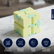 Infinity Cube 3 Pack Fidget Cube Toy Stress Anxiety Relief for Adults and Kids Hand-Held Magic Puzzle Flip Fidgeting Finger Toys for ADD ADHD Passing Time Galaxy Space Christmas Stocking Stuffers