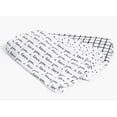thumbnail image 3 of NODNAL CO. 3 Black and White Bassinet Fitted Sheet Set, 100% OEKO-TEX Cotton, 3 Pieces, for Newborn Baby Girl or Boy Nursery Bedding, Gender Neutral I Love You Script, 3 of 11