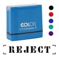 thumbnail image 2 of Printtoo Reject Self Inking Rubber Stamp Pre-Inked Office Stamp- Home Office Business Stationery, Blue- 42 x 9 mm, 2 of 7