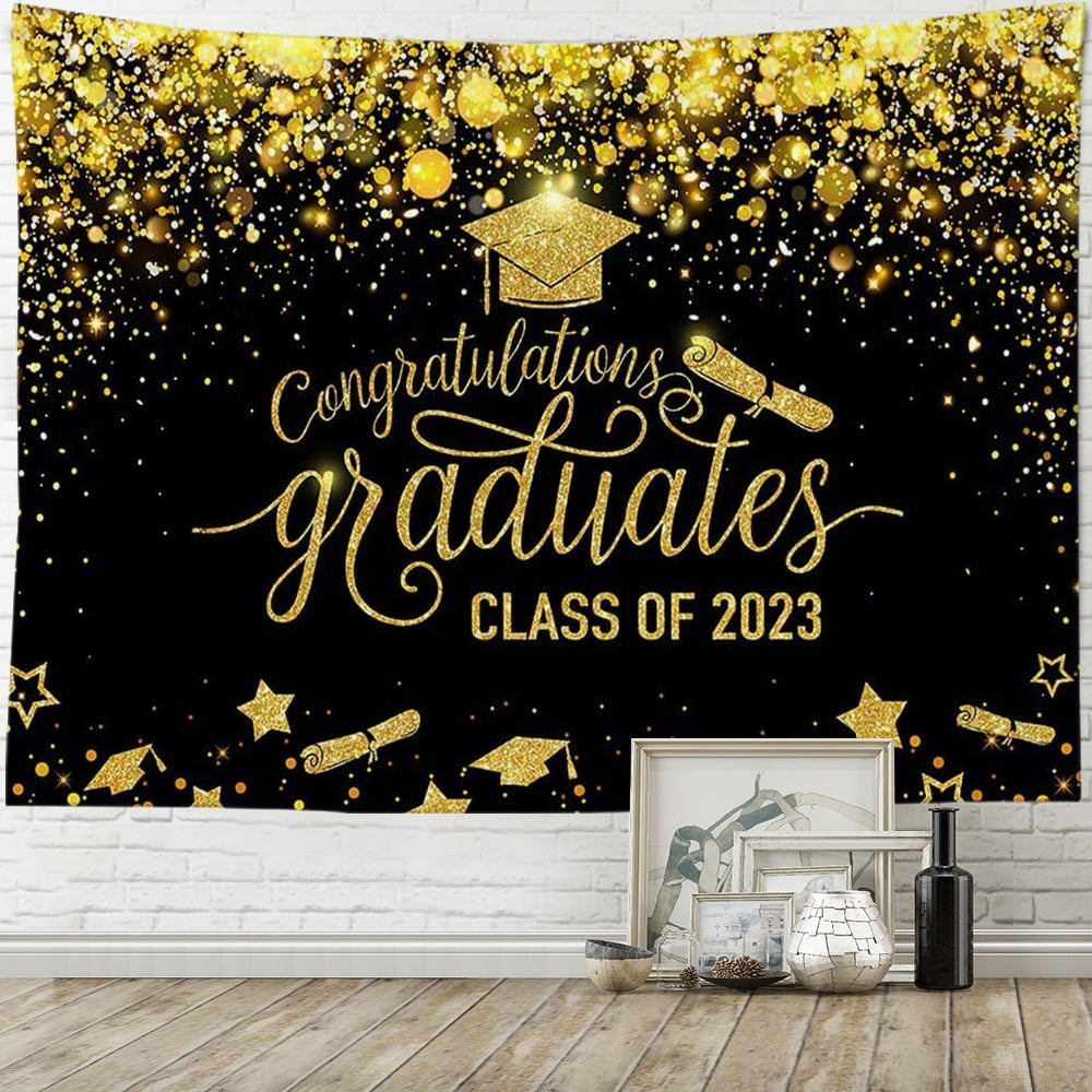 Congrats Grad Banner - Congrats Grad Backdrop Graduation Banner 2023 ...
