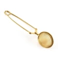 thumbnail image 4 of Paquete de 2 bolas de colador de malla para infusor de té de hojas sueltas de acero inoxidable con mango (oro + plata), 4 of 5