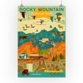 thumbnail image 2 of Rocky Mountain National Park, Colorado, Geometric National Park Series (16x24 Giclee Gallery Art Print, Vivid Textured Wall Decor), 2 of 3