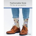thumbnail image 5 of MeMoi Poker Face Playing Card Bamboo Blend Men's Crew Socks - Mens - Male, 10-13, Crockery, 5 of 10
