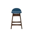 thumbnail image 3 of Brown Wooden Counter Height Chair with Back – Stylish Bar Stools for Kitchen, 3 of 6