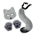 thumbnail image 2 of Conjunto de disfraces de cosplay jinwen Ropa de Halloween Gris, 2 of 8