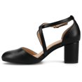 thumbnail image 3 of Journee Women's Foster D'Orsay Block Heel Pump, Wide Width Available, 3 of 9