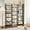 Black, variant on YYEAN Triple Wide 5 Tier Bookshelf, Shape Changeable Bookcases, Open Display Shelves, Modern Tall Bookcase Furniture for Bedroom, Living Room and Home Office, (5-Tier, Rustic Brown)