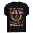 thumbnail image 1 of Camiseta humorística "No me puedes asustar, soy cuidador/a", 100 % algodón, ligera y transpirable, con estampado vibrante, ideal para verano y para el día a día. Camiseta con estampado humorístico. Ca, 1 of 7