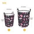 thumbnail image 3 of Balery Breast Cancer Awareness1 Cesta de ropa redonda con asas, impermeable, independiente, para ropa, juguetes, dormitorio y familia-Medium, 3 of 6