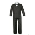 thumbnail image 4 of Altotux BABY TODDLER & BOY WEDDING Brown Pin Stripe FORMAL TUXEDO SUIT S M L XL-12, 4 of 8
