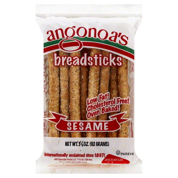 ANGONOA, BREADSTICK SESAME, 3.25 OZ, (Pack of 12)