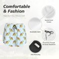 thumbnail image 4 of Balery Cartoon Sea Turtle Pantalones cortos deportivos para mujer con forro y dos bolsillos, elásticos, para entrenamiento, gimnasio, yoga-Large, 4 of 7