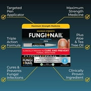 Fungi-Nail Pen Applicator Anti-Fungal Solution, Kills Fungus That Can Lead to Nail & Athlete’s Foot with Tolnaftate & Clinically Proven to Cure and Prevent Fungal Infections | 0.20 Fl Oz (Pack of 2)