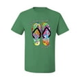 thumbnail image 2 of Wild Bobby, If I Can't Wear My Flip Flops I'm Not Going Colorful Sandals Streetwear Men's Graphic T-Shirt, Kelly, Medium, 2 of 3