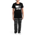 thumbnail image 4 of CafePress - African Elephants And Calf Women's Dark Pajamas - Women's Short Sleeve Print T-Shirt and Pants Dark Cotton Pajama Set, 4 of 7