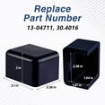 thumbnail image 5 of Bumper Hood Rest Bushings Channel Slide on Compatible with Peterbilt 365 367 378 379 384 386 Replace#: 13-04711 30.4016 Blue, 5 of 10