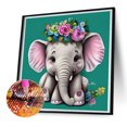 thumbnail image 2 of Pintura de diamante 5D DIY Taladro redondo completo Elefante Decoración de arte para el hogar (ZQ178) Hugtrwg  Para estrenar, 2 of 9