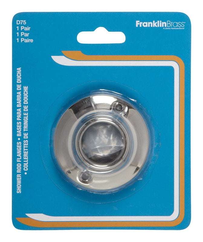 Bath Unlimited D75 Shower Rod Holder, Chrome