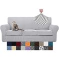 thumbnail image 1 of Latest Checkered 4 Pieces Couch Covers for 3 Cushion Couch Extra Large High Stretch Thickened Sofa Cover for Pets Anti Slip Furniture Protector Sofa Slipcovers (X Large, Black and White Checkered), 1 of 7