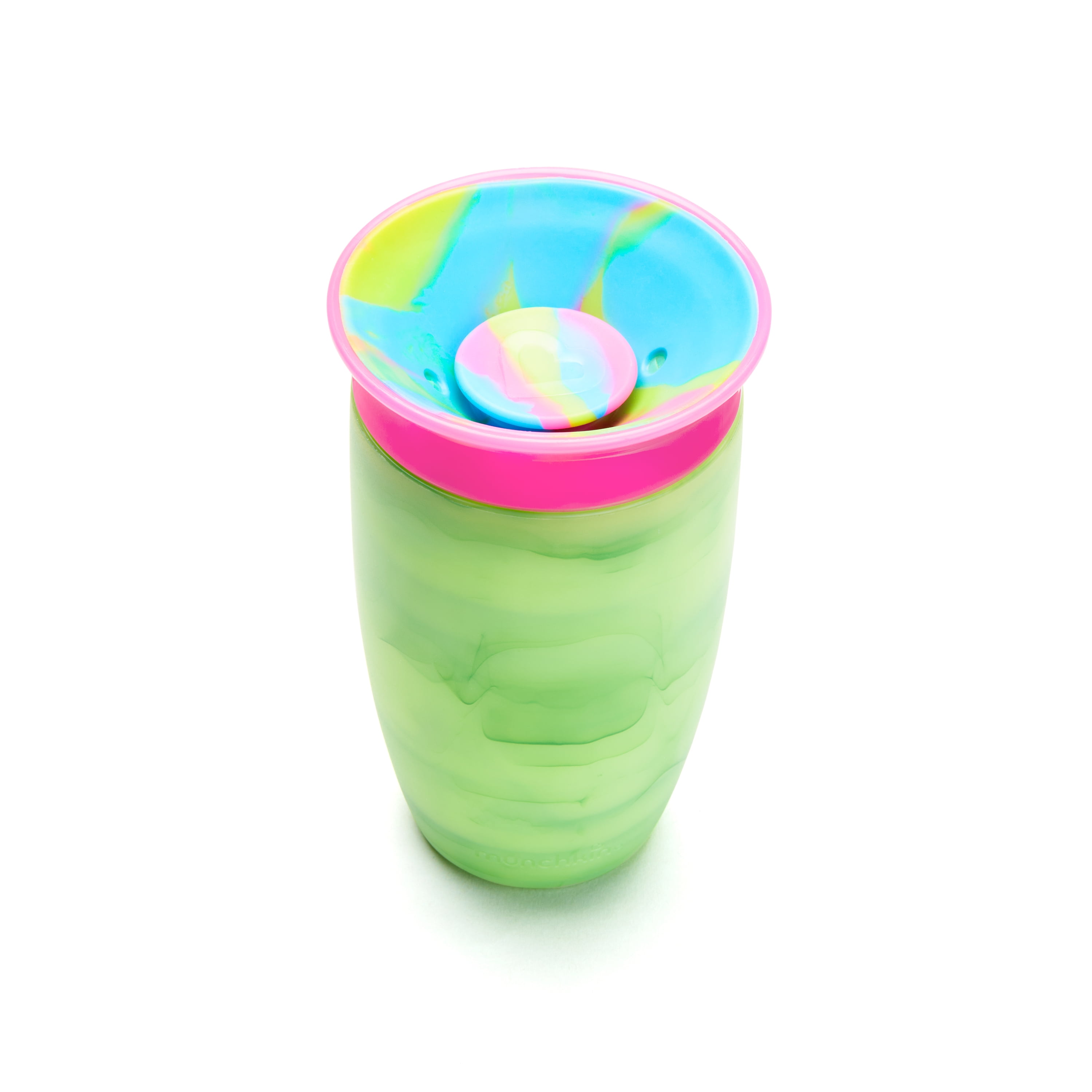 (3 pack) Munchkin® Miracle® 360° Spoutless Tie Dye Sippy Cup, 10 oz, Green, Unisex
