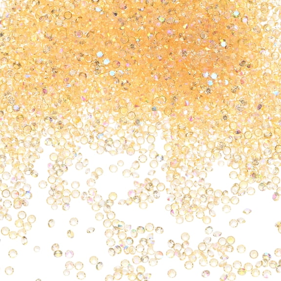 42000-Pack Acrylic Diamonds, 0.08 Inch/2mm Wedding Table Scatter Confetti Crystals, Acrylic Diamonds Gems [Light Yellow AB]