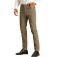 thumbnail image 6 of Lars Amadeus Business Checked Trousers for Men's Straight Leg Flat Front Plaid Dress Pants, 6 of 6