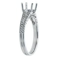thumbnail image 4 of 14K White Gold 1/4 ct. White Diamonds Semi-Mount Engagement Ring by Hollywood Hills Jewelers, 4 of 5
