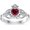 Simulated Ruby, variant on 10K 14K 18K Gold Celtic Knot Gemstone Claddagh Ring for Women Irish Heart Birthstone Claddagh Ring Promise Ring for Her Wife