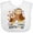 AA-White, variant on Inktastic My Auntie Loves Me- cute owl family Boys or Girls Baby Bib