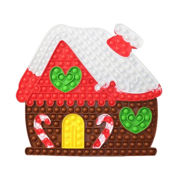 Christmas Jigsaw Toy Escritorio Juguetes Educativos Autismo Necesidades Especiales Stress Reliever Diy Empalme Silicona Descompresión Juguetes Para Niños Y Adultos Yuarrent HA046141-01