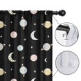 thumbnail image 4 of Blackout Kids Curtains,Black Planet Moon Pattern Childrens Insulated Curtains Set Of 2,Bedroom Essentials,Toddler Room Decor 52x84in(132x213cm), 4 of 5