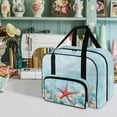 thumbnail image 2 of ZIATUBLE Ocean Carry Tote Bag Starfish Portable Carrying Totes with Zippers Sewing Machine Storage Case Stain Resistant Portable Sewing Machine Handbag Lightweight Sewing Kit Organizer, 2 of 7