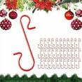thumbnail image 1 of 100 Piezas Ganchos para Adornos Navideños, Ganchos para Adornos Navideños Percha en Forma de S para Decoración de Árboles de Navidad Rojo, 1 of 5
