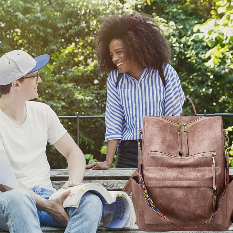 Women's Fashion Backpack Purses Multipurpose Design Handbags and Shoulder  Bag,Pink,Pink，G25153