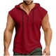 thumbnail image 2 of pstuiky Camisetas sin mangas para hombre, Sudadera informal con capucha y botones para hombre Chaleco para hombre xxl, 2 of 5
