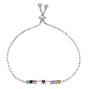 Personalized Planet Family Birthstone MOM Adjustable Bracelet
