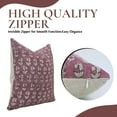 thumbnail image 3 of Vibrant Hand Block Print Pure Linen Pillow Covers By Fabdivine, 18X18, Throw Pillowcase Cushion Cover with Zipper for Sofa, Couch, Home Décor, Outdoor, Farmhouse, Living Room, Supar Star, 3 of 8