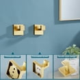 thumbnail image 6 of KOKOSIRI Bath Towel Hook Square Robe Hook Coat Hook Bathroom Kitchen Brushed Gold B1010BG-P2, 6 of 9