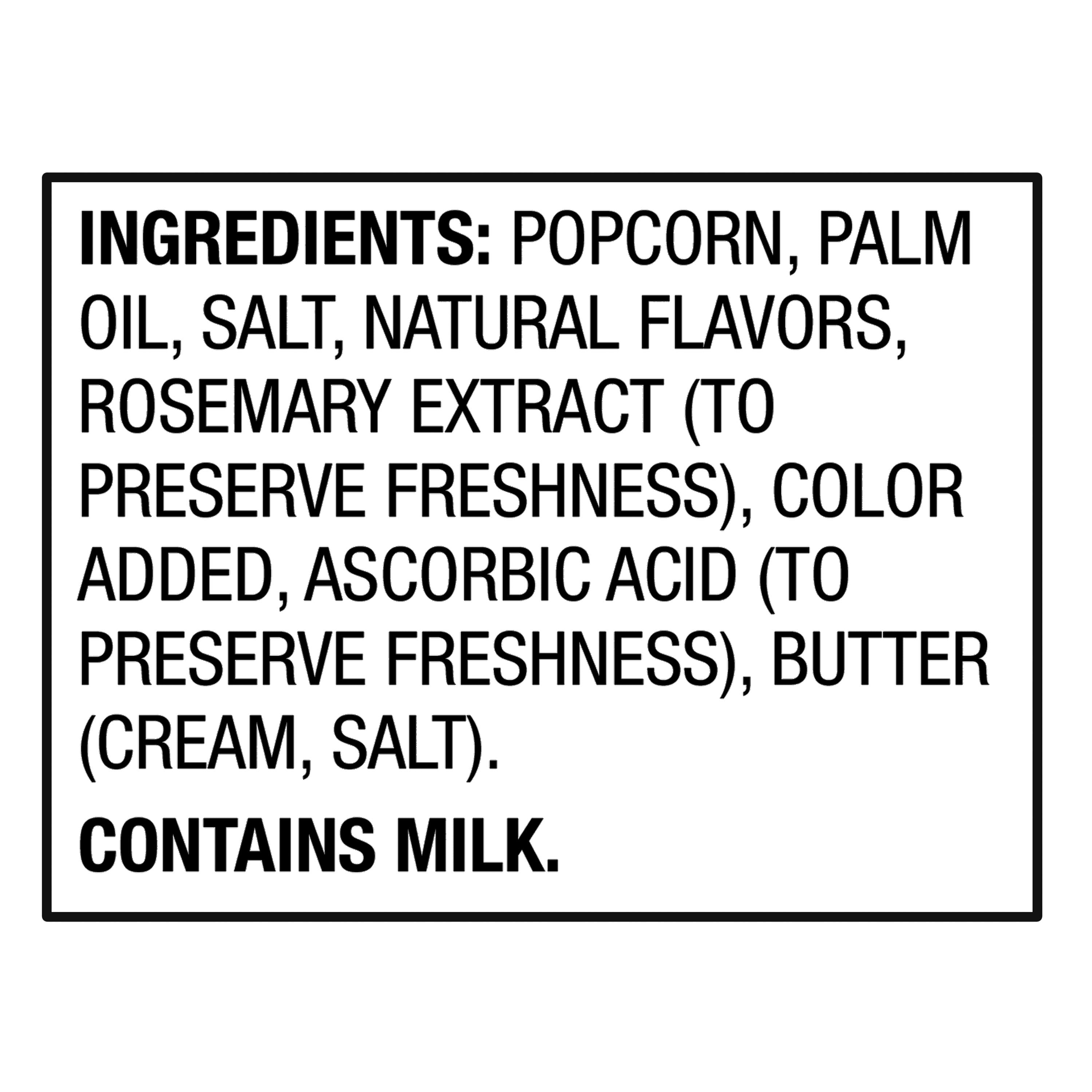 (4 pack) Great Value Light Butter Flavored Microwave Popcorn, 2.03 oz, 18 Count