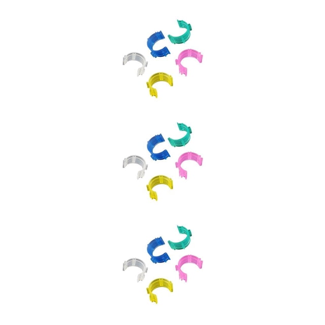 jesticaly 40Pcs/Set Silicone Elastic Sewing Bobbin Clips Reusable Thread Spool Clamps Holder Quilting Sewing Accessories Set Random Color random color 2.5cm 1.2cm 3Set