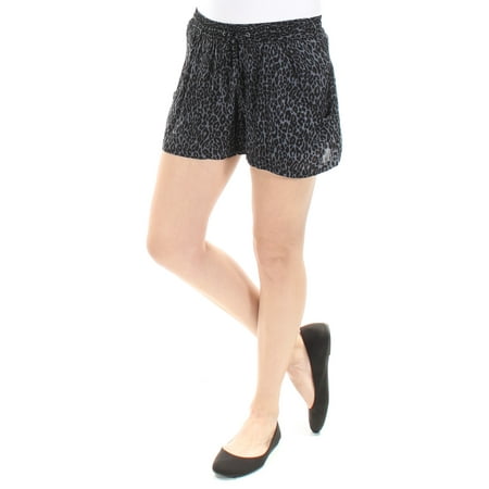 French Connection Print - FRENCH CONNECTION Womens Black Tie Animal Print Intimates Short Size: 2