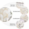 thumbnail image 3 of Extra Long Shower Curtain 72x96 Inch, Coastal Shell Beige Shower Curtain Waterproof Bathroom Decor, Summer Ocean Shell Beach Fabric Bath Curtain Set Accessories with Hooks, 3 of 7
